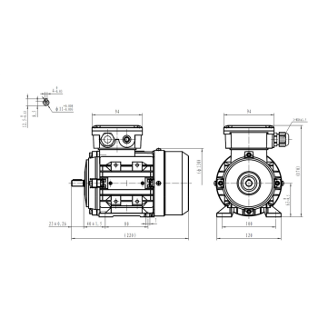 Silnik elektryczny 0,12kW 900 obr/min. 63B3